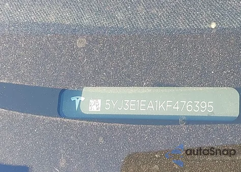 2019 Tesla Model 3 Long Range/Mid Range/Standard Range/Standard Range Plus from USA, damaged, VIN 5YJ3E1EA1KF476395